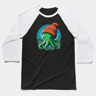 Kids Stocking Cap Octopus Graphic For Boys, Girls, & Adults Baseball T-Shirt